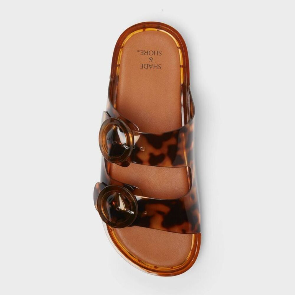 Women's Gemma Footbed Sandals - Shade & Shore Tortoise Brown 7 - Picture 3 of 4